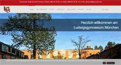 Desktop Screenshot of ludwigsgymnasium-muenchen.de