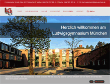 Tablet Screenshot of ludwigsgymnasium-muenchen.de